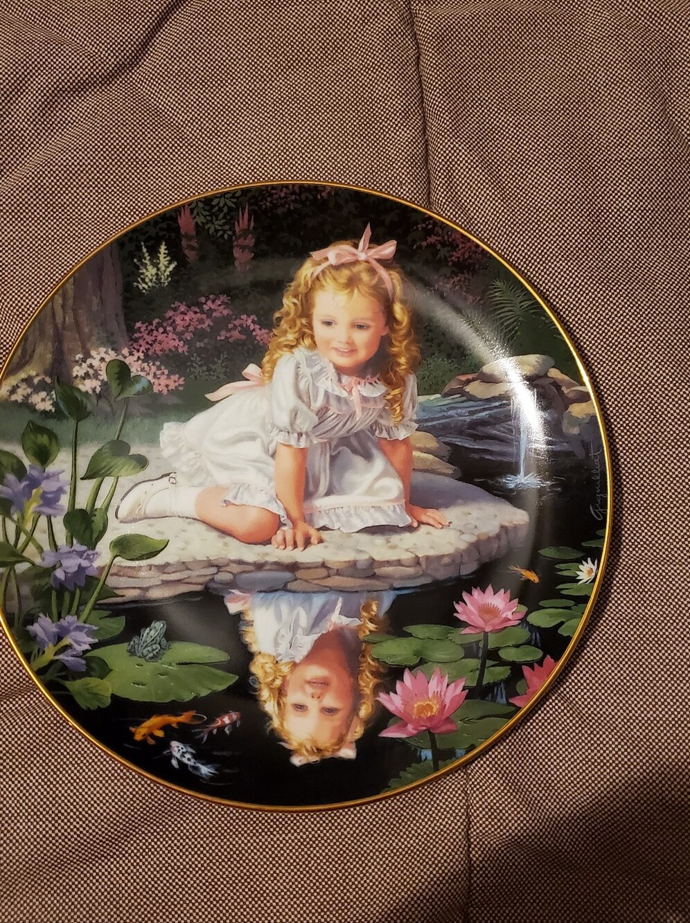 Danbury Mint Children of the Week Collector Plate MONDAY'S CHILD by Elaine Gigil